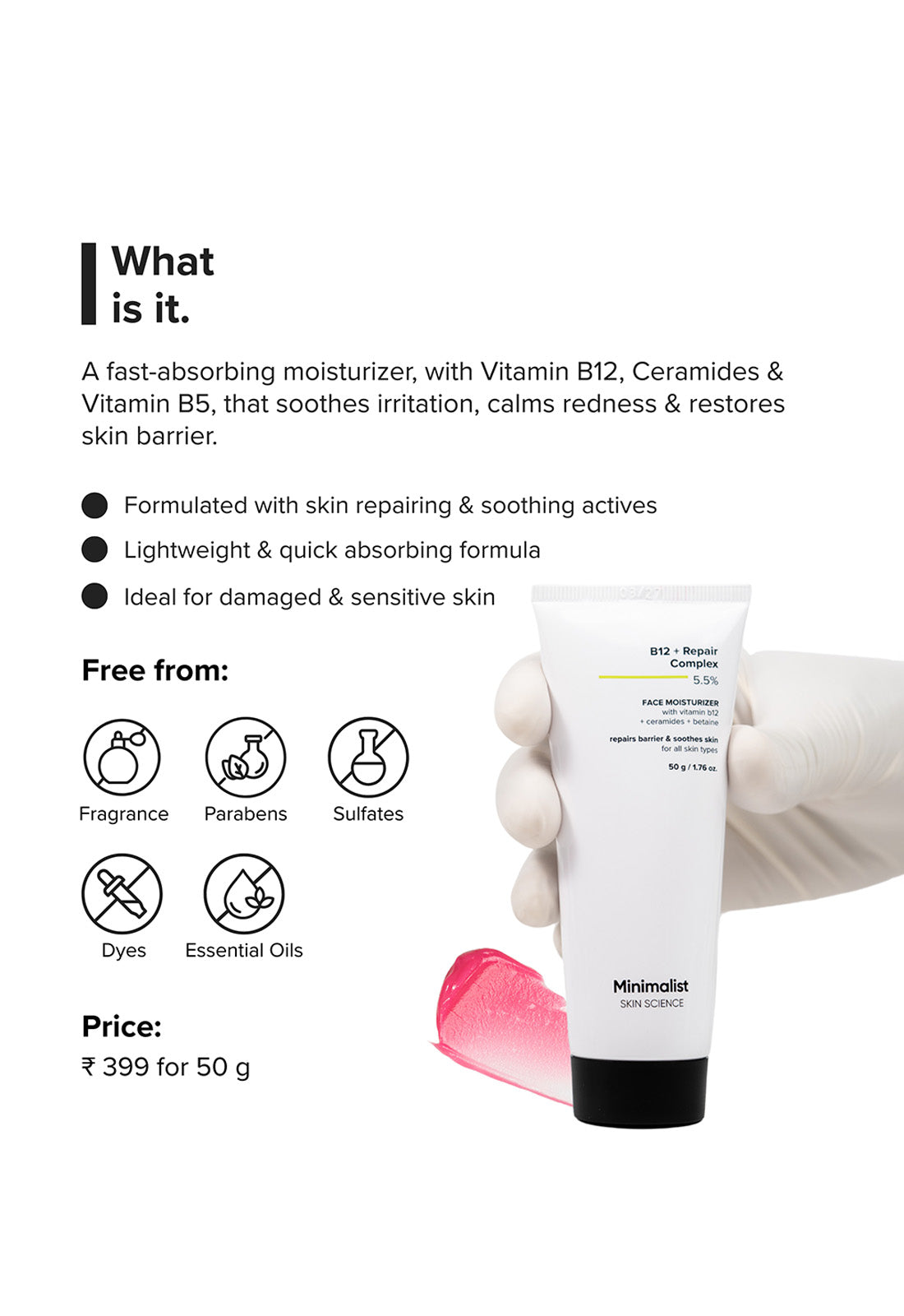 B12 + Repair Complex 5.5% Face Moisturizer - Image 2