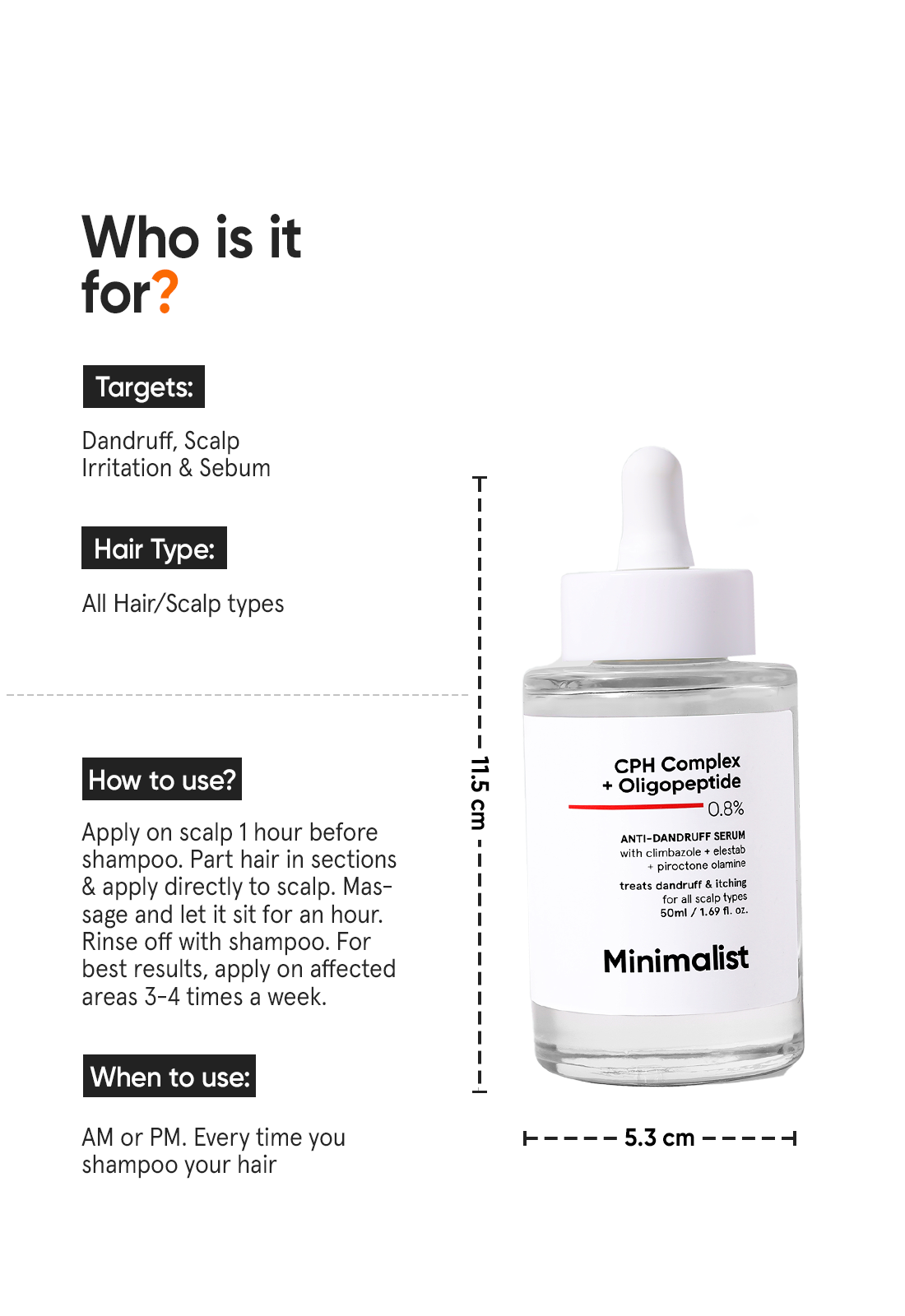 CPH Complex + Oligopeptide 0.8% Anti-Dandruff Serum - Image 3