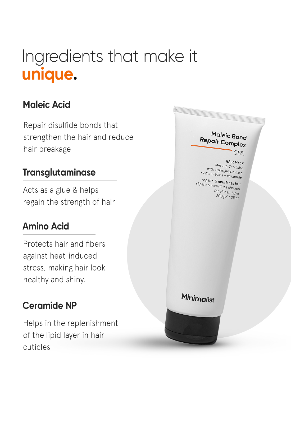 Maleic Bond Repair Complex 5% Hair Mask - Image 3